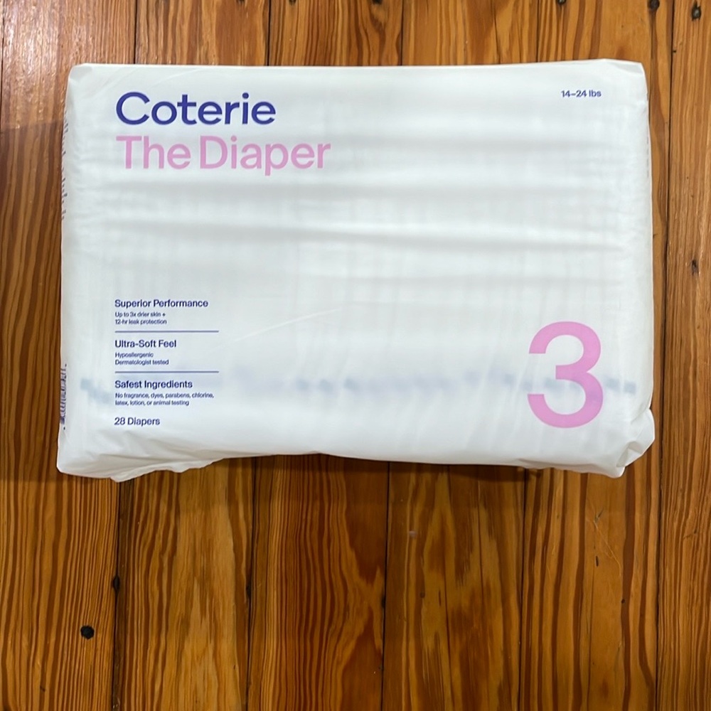 Coterie size 3 diapers